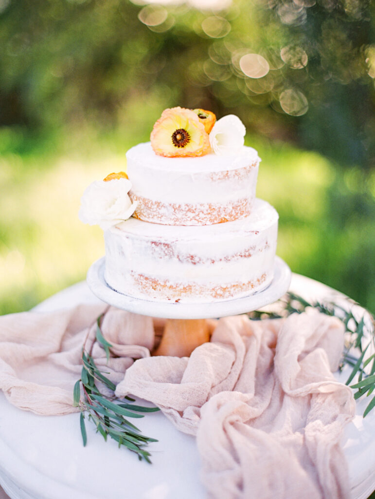 Naked Cake Palos Verdes Wedding 