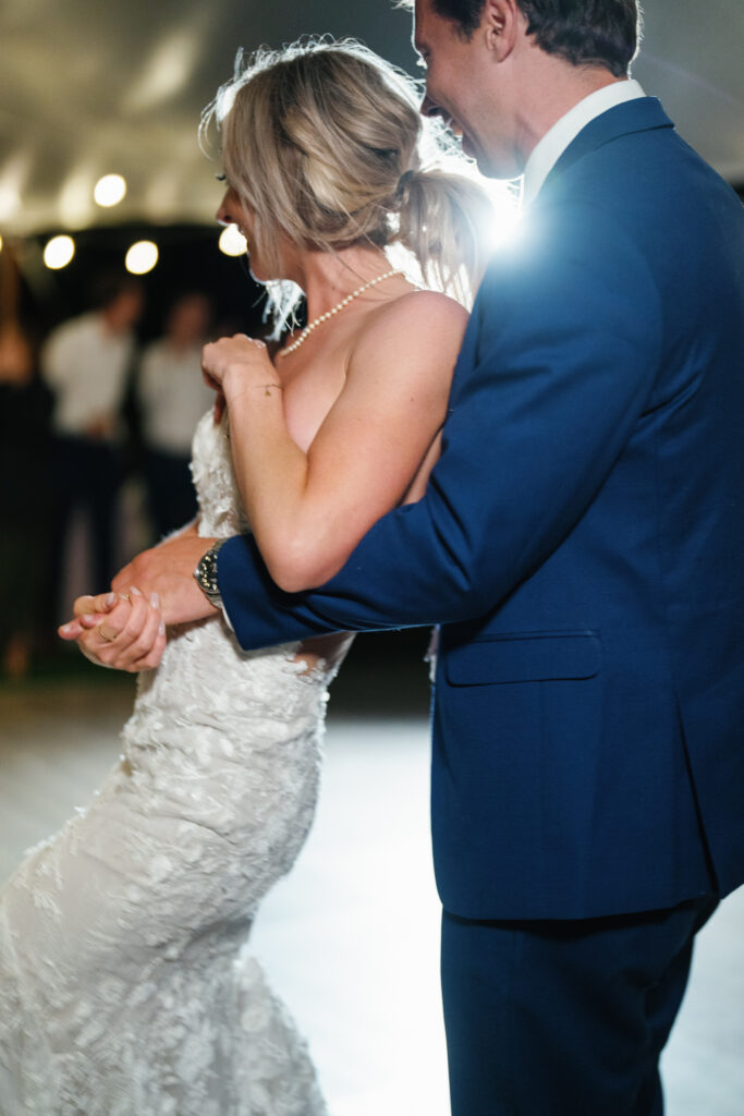 First Dance by Bride and Groom at this Sun Valley Wedding in Galena Lodge