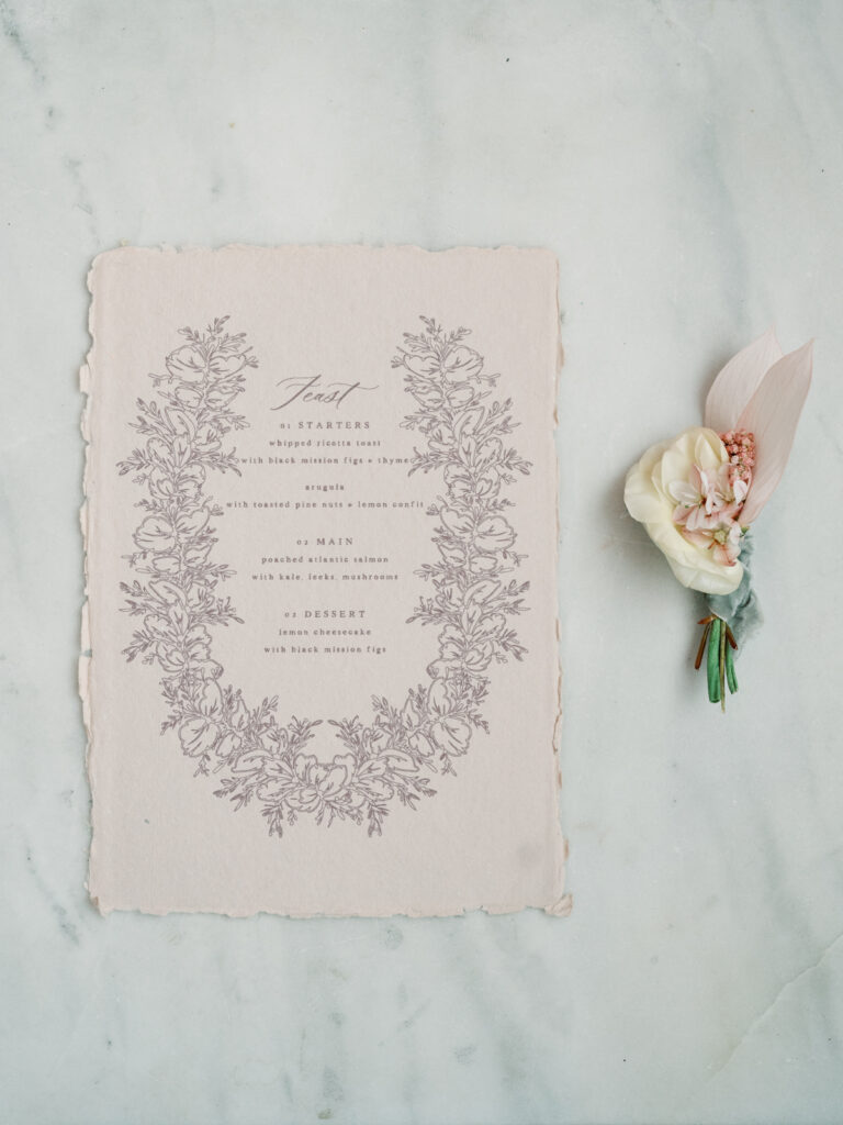 Chateau des Fleurs Wedding Dill Paper Company