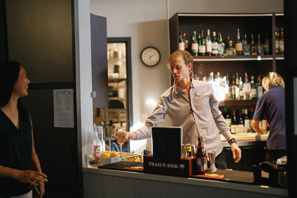 Boise Best Wedding Venue Residence Inn Bar Service during Cocktail hour