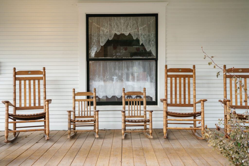 Boise Wedding Venue Hidden Gem Events Meridian porch rocking chairs